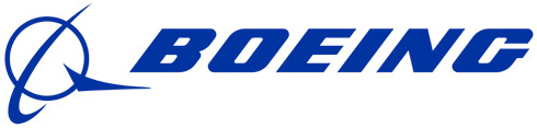 Logo of boeing featuring stylized blue text "boeing" with an abstract representation of a blue ring encircling the globe above the letter b.